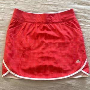 Adidas coral skort with pockets size small